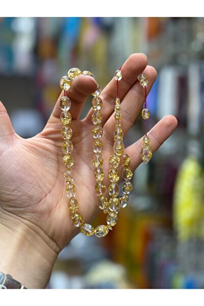 tesbihciniz Golden Rosary Özel Sertifikalı El yapımı Usta İşi Altın Parçacıkl...