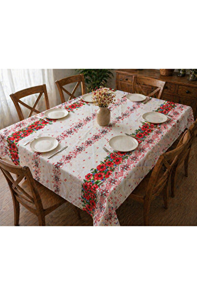 OEM Cotton tablecloth with traditional motifs 150×240cm
