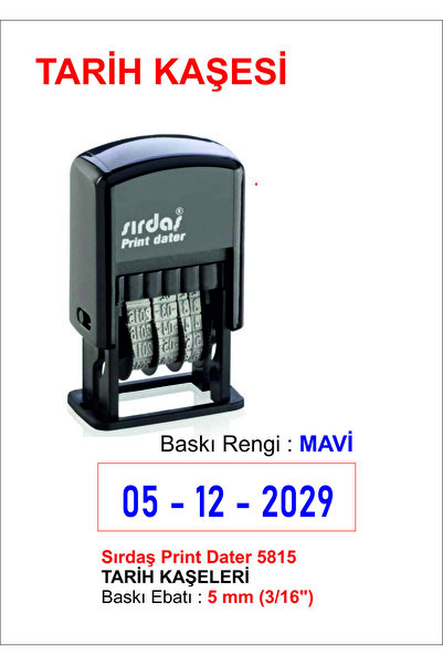 Sırdaş 5815 Otomatik Tarih Kaşesi