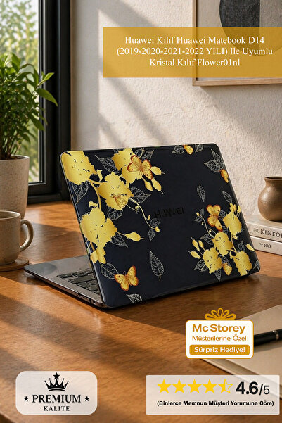 SyncCase Huawei Kılıf Huawei Matebook D14 (2019-2020-2021-2022 YILI) Ile Uyum...