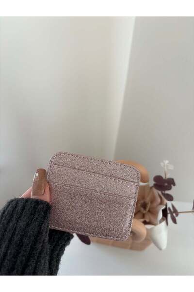 lalettobags Γυναικεία θήκη καρτών με γκλίτερ και λάμψη