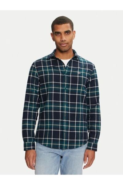 Tommy Hilfiger TJM Κανονικό Καρό Φανελένιο Πουκάμισο EXT