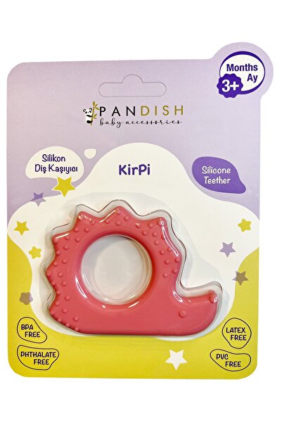pandish Hedgehog Silicone Teether - Pink