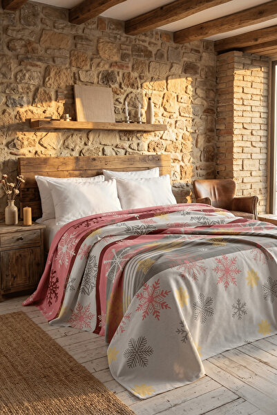 Menderes Home Cotton Collection Μονό Πικέ Κόκκινο Χειμώνα