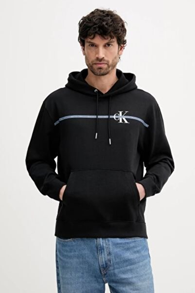 Calvin Klein Erkek LS EU 350TERRY SP CK STR GRAPHIC Sweatshirts