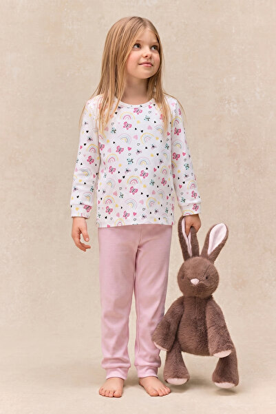 Lilabio Σετ παιδικές πιτζάμες 100% Cotton Butterfly Baby