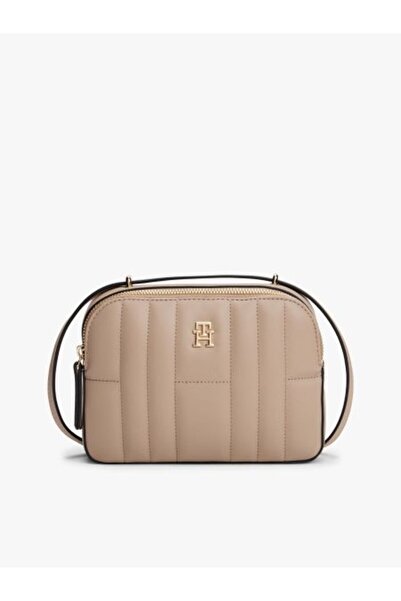 Tommy Hilfiger Γυναικεία τσάντα ώμου μπεζ χρώματος για φωτογραφική μηχανή