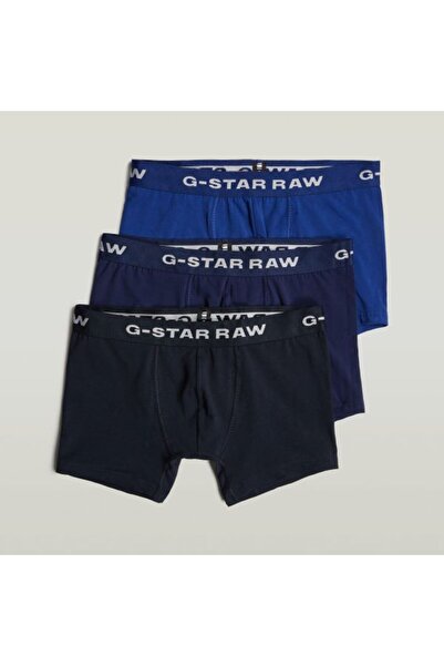 G-STAR RAW SİYAH - LACİVERT 3'LÜ PAKET ERKEK BOXER