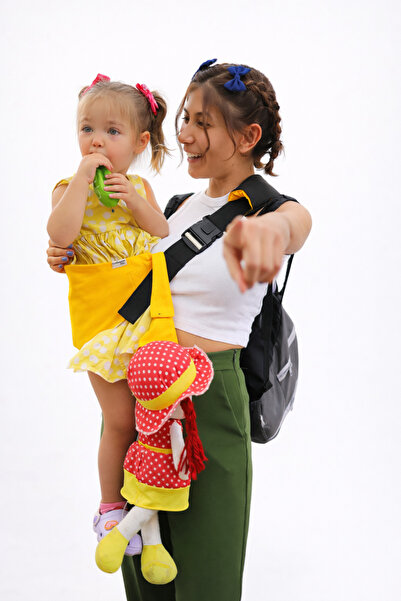 Gülümse Baby Çocuk Taşıyıcı Ana Kucağı Bordo %100 Pamuk Baby Sling 7 Ay - 4 Y...
