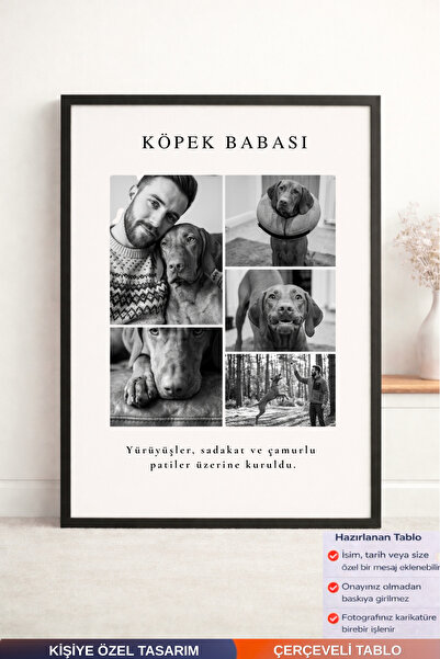 Bugucreative Kişiselleştirilmiş Fotoğraf Kolajı,Kişiye Özel Hediye,Evcil Hayv...