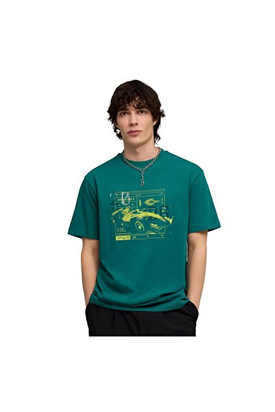 Puma 635387-04 إكس أستون مارتن أرامكو فورمولا 1 &amp; تي شيرت رجالي من team G...