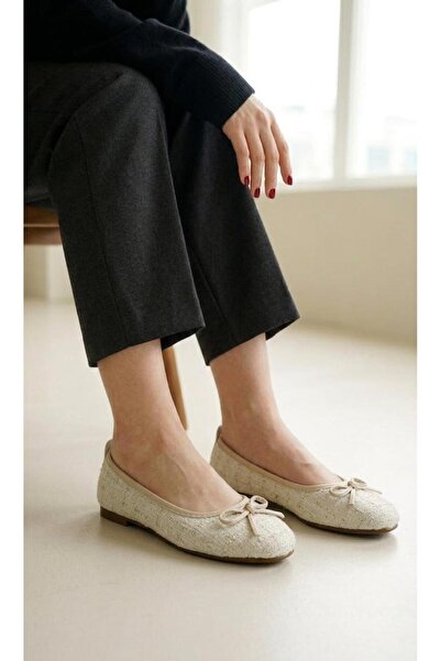 Luvesta Shoes LUVESTASHOES KETEN DESENLİ MİNİ FİYONK BABET BEJ