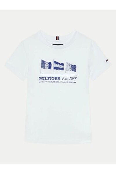 Tommy Hilfiger Αγορίστικο Μπλουζάκι KB0KB09350 Λευκό