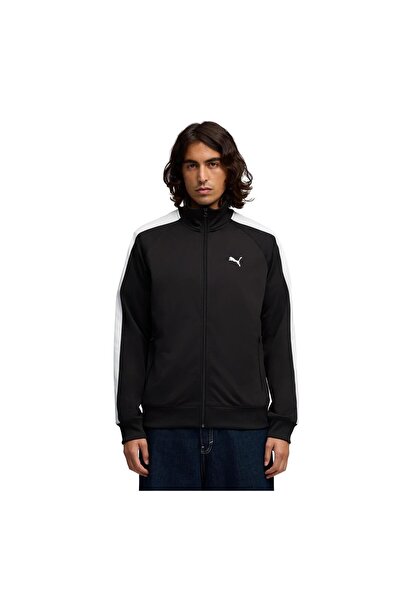 Puma 692462-01 Ess T7 Poly Track Jacket Ανδρικό Μπουφάν Μαύρο