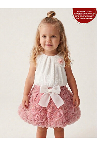 aysskids BERRY Βρεφικό Κοριτσίστικο Σετ 2 τεμαχίων με Λεπτομέρεια Τριαντάφυλλ...