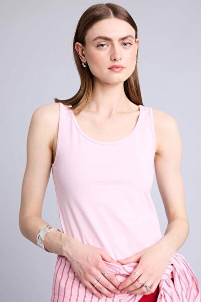 DeFacto Slim Fit Basic Plain Round Neck Ribbed Undershirt C3923Ax25Sm