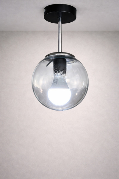 MINIMAL ETICARET VE BILGI TEKNOLOJILERI Globe Black & Silver Plafonyer ( FÜME...