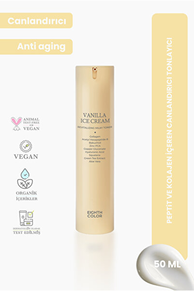 EIGHTH COLOR Vanilla Ice Cream: Peptit ve Kolajen İçeren Canlandırıcı Tonlayıcı