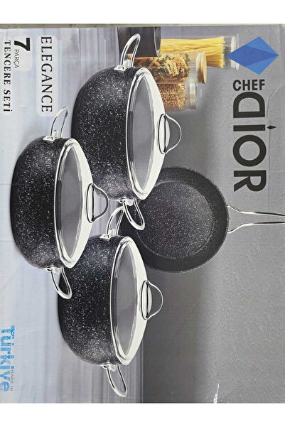 ASVERA EVİM ŞAHANE CHEF ELEGANCE 7 PARÇA METAL KULP GOLD