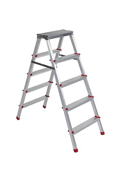 ASVERA Safir Serisi - 5+5 Basamaklı Çift Çıkışlı Galvanizli Profil Merdiven (...