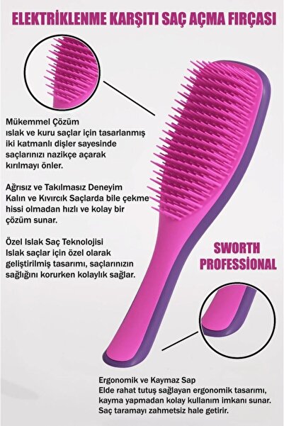 cey kay Ceykay Νέας Γενιάς Βρεγμένη Χτένα Λεύκανσης Μαλλιών Magic Hair Brush ...