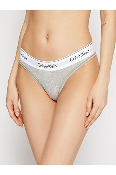 Calvin Klein Kadın Gri Tanga