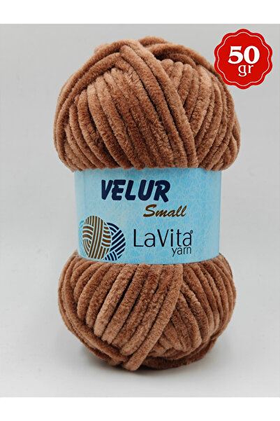 LaVita Yarn LaVita Velur Small Kadife El Örgü İpi %100 Polyester 50gr (7120 O...