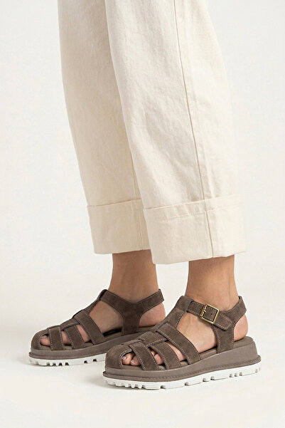 Ziya , Γυναικεία σανδάλια από γνήσιο δέρμα 1611061ZM20 Βιζόν