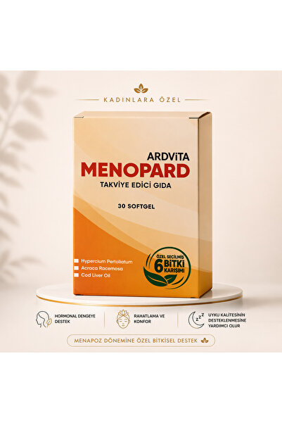 Ardvita MENOPARD Menopoz Dönemi İçin Bitkisel İçerikli Takviye Edici Gıda 30 ...