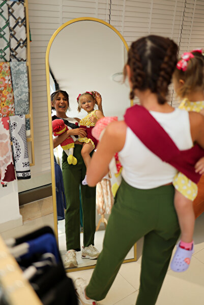 Gülümse Baby Çocuk Taşıyıcı Ana Kucağı Bordo %100 Pamuk Baby Sling 7 Ay - 4 Y...