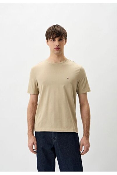 Tommy Hilfiger ESS SEASONAL REG FIT SOLID TEE Erkek Yeşil T-Shirt - MW0MW39995