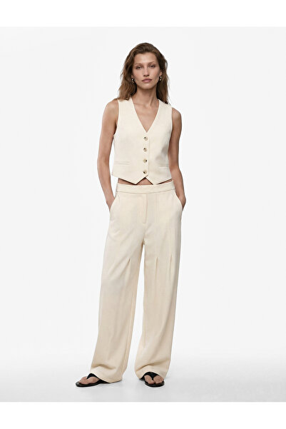 Koton Παντελόνι μπαλόνι με φαρδιά μπατζάκια από ύφασμα Modal και τσέπες