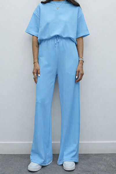 Mogi Butik Γυναικείο Modal υφασμάτινο κοντομάνικο αθλητικό σετ 3081