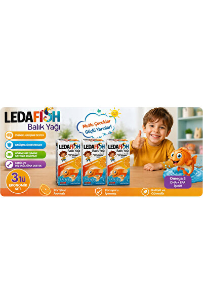 LedaPharma Ledafish Balık Yağı 150 ml 3 Adet