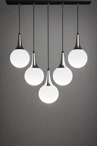 MINIMAL ETICARET VE BILGI TEKNOLOJILERI Rains Linear Silver Chrome 5'li Beyaz...
