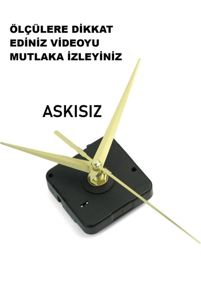 CNR SHOP Saat Mekanizması 22 MM ŞAFT BOYU Sessiz Çalışır, Akar Saat Motoru Ak...