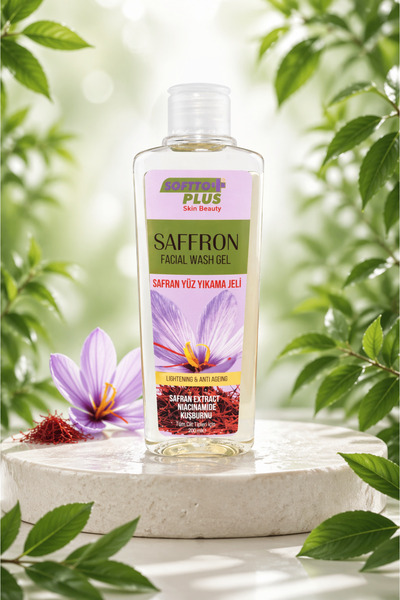 Softto Plus Τζελ καθαρισμού προσώπου Softtoplus Romania με σαφράν - 200 ml
