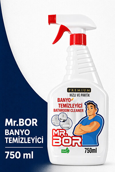 MR.BOR PREMİUM BANYO DERZ VE DUŞAKABİN TEMİZLEYİCİ 750 ML.