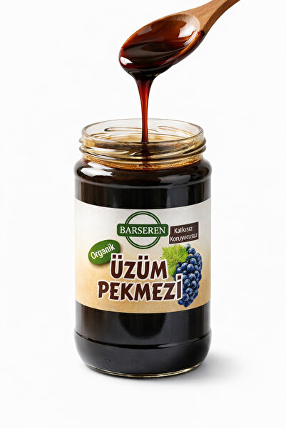 Barseren Organik Üzüm Pekmezi 800 Gr %100 Doğal Katkısız