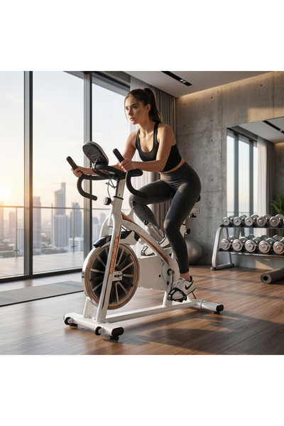 MY LIFE FITNESS دراجة تمارين ثابتة AM 910 S بمقاومة قابلة للتعديل – شاشة عرض ...