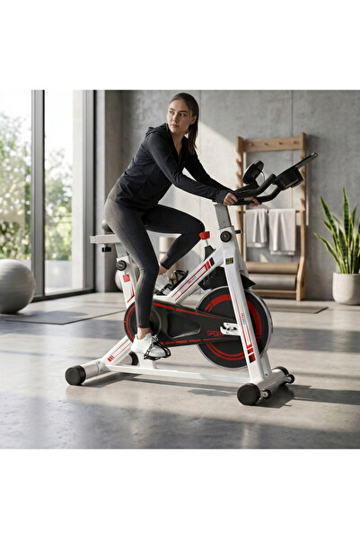 MY LIFE FITNESS AM200 دراجة تمارين ثابتة – مقاومة قابلة للتعديل – شاشة 5 وظائ...