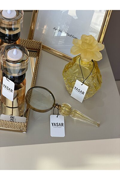 YASAR CONCEPT Luncentra Γυάλινος Μεγεθυντικός Φακός Κίτρινος 8x22 εκ.