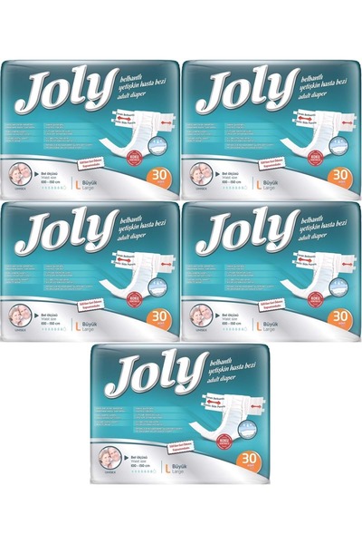 Jolly Joly Yetişkin Bezi Bel Bantlı L - Büyük - Large 150 Adet