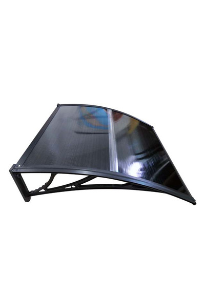 MAPROFI Copertină de ușă 40x60cm marchiză adăpost acoperiș negru-antracit