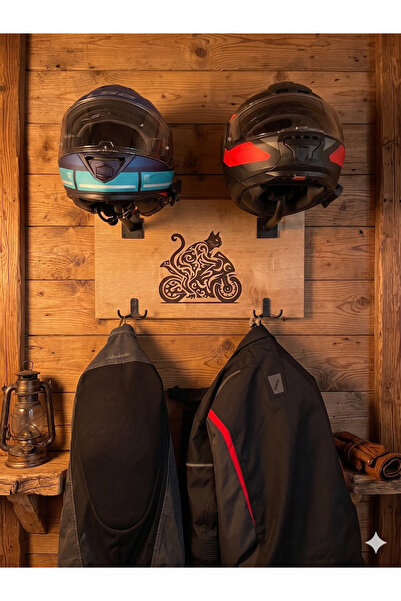 cave Kask Askılığı - Motorsiklet Kask Aksısı- Woodburn