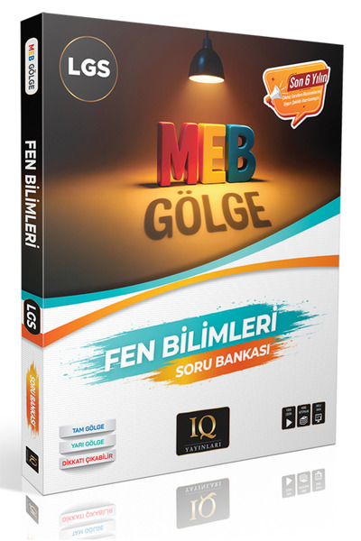IQ YAYINLARI 8. Sınıf Gölge Fen Bilimleri Soru Bankası