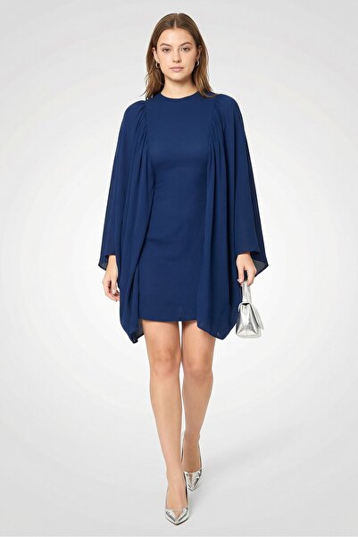 Stella McCartney Women Solid Luciana Mini Dress, Navy
