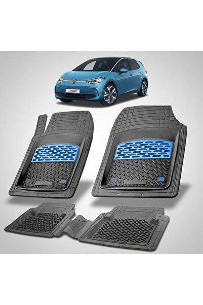 TEAMCAR Πατάκια αυτοκινήτου τύπου δίσκου συμβατά με Volkswagen ID.3 2019-2025...