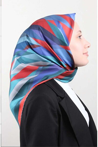 Belli Μεταξωτό μαντήλι Twill - 4004-54 Κόκκινο Μπλε