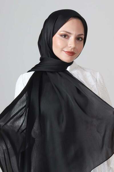 HAREM SCARF Μακρύ σάλι Janjan - 1262-01 - Μαύρο